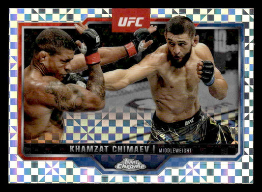2025 Topps Chrome UFC #102 Khamzat Chimaev X-Fractor