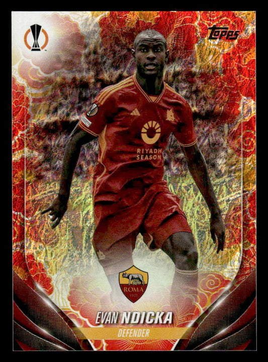 2023-24 Topps Jade UEFA Club Comps #176 Evan Ndicka Chinese New Year #/150