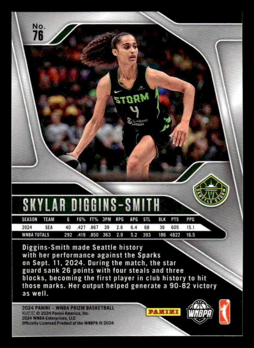 2024 Panini Prizm WNBA #76 Skylar Diggins-Smith