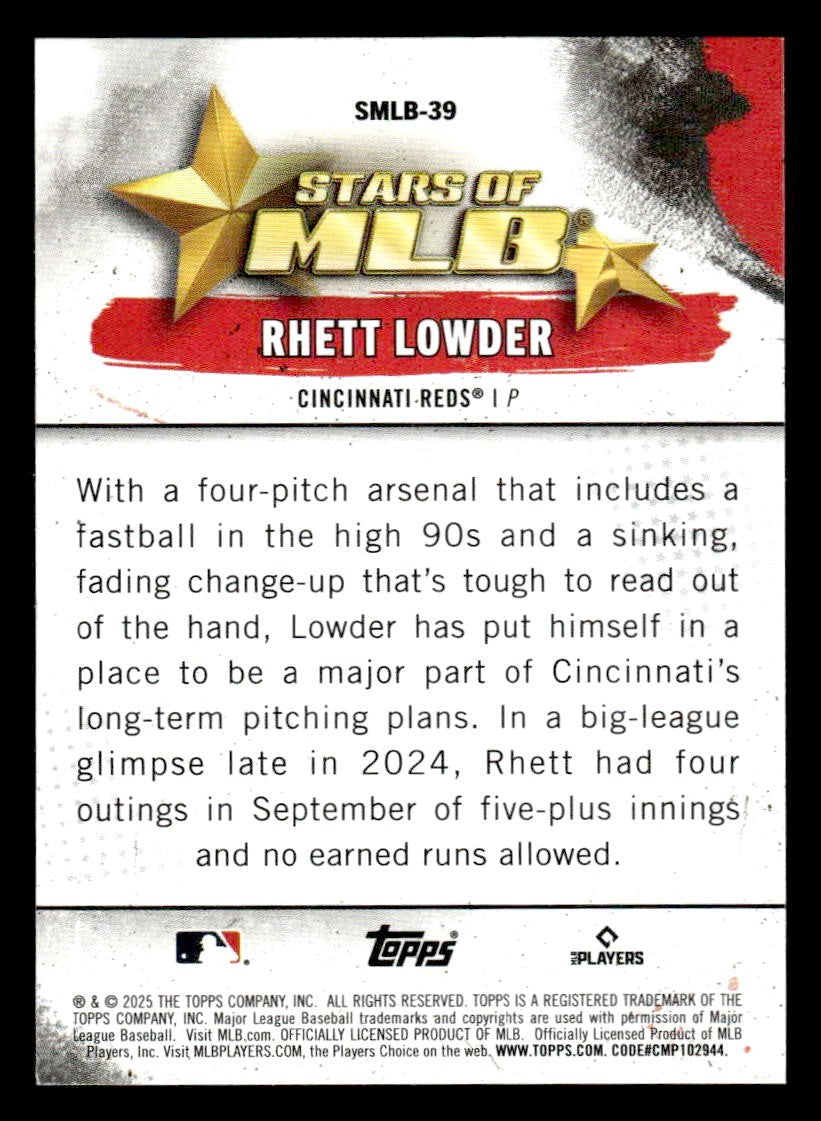 2025 Topps #SMLB-39 Rhett Lowder Stars of MLB