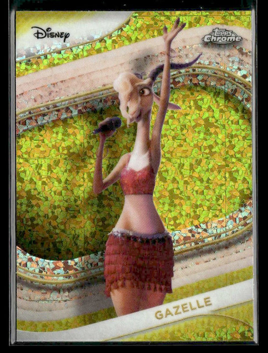 🌟 Gazelle — 2025 Topps Chrome Disney Yellow Mini-Diamonds #172 🌟