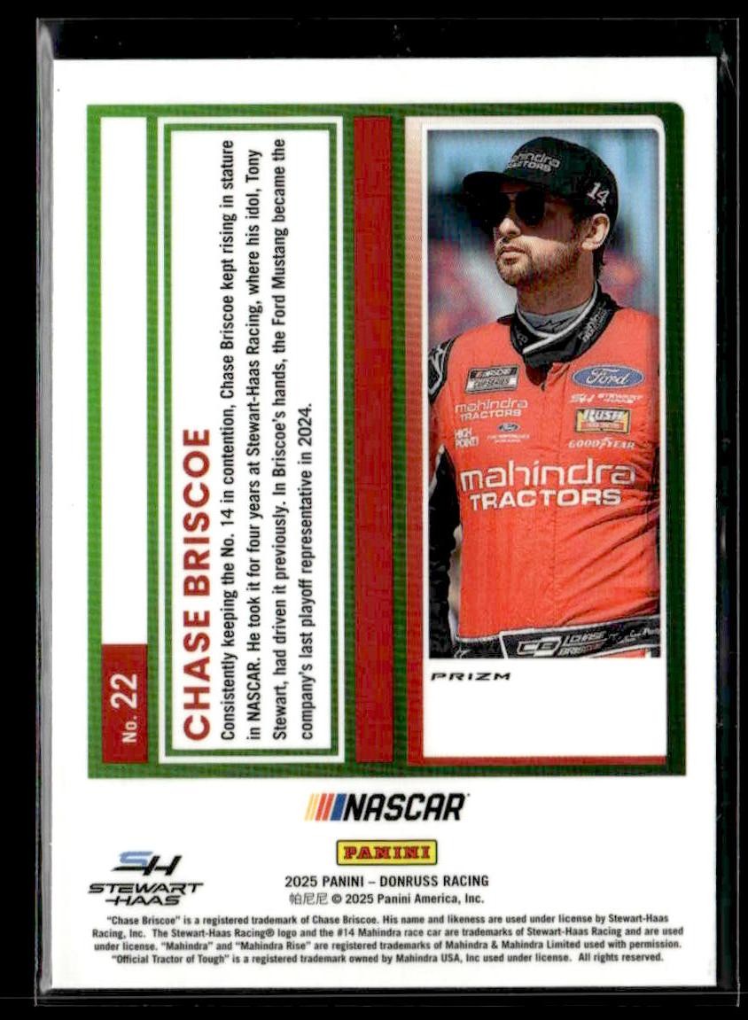 2025 Donruss #22 Chase Briscoe Optic Holo