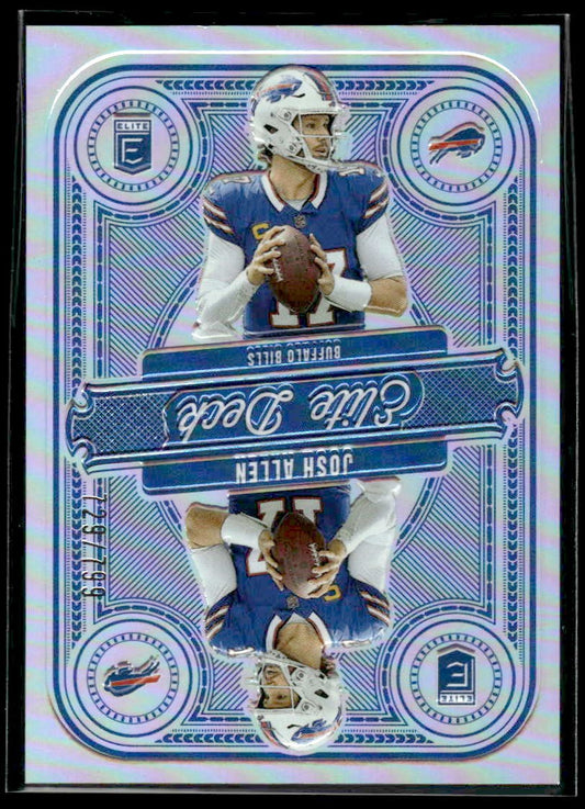 2025 Donruss Elite #10 Josh Allen Elite Deck #/799