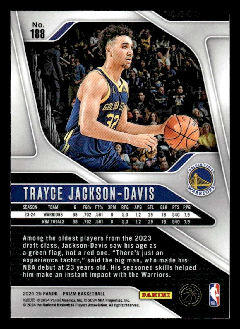 2024-25 Panini Prizm #188 Trayce Jackson-Davis