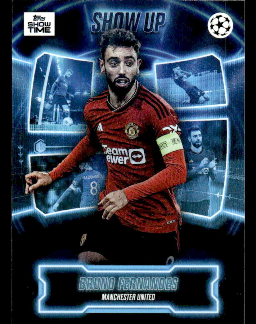 2023-24 Topps Showtime UEFA Club Competitions Show Up #NNO Bruno Fernandes