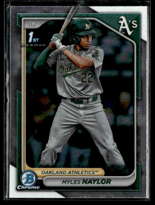 2024 Bowman #BCP-136 Myles Naylor Chrome Prospects