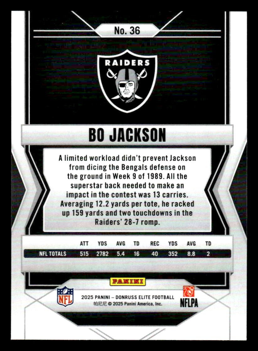 2025 Donruss Elite #36 Bo Jackson