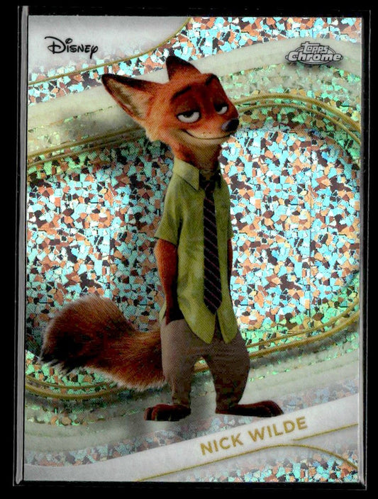 🌟 Nick Wilde — 2025 Topps Chrome Disney Mini-Diamonds #167 🌟
