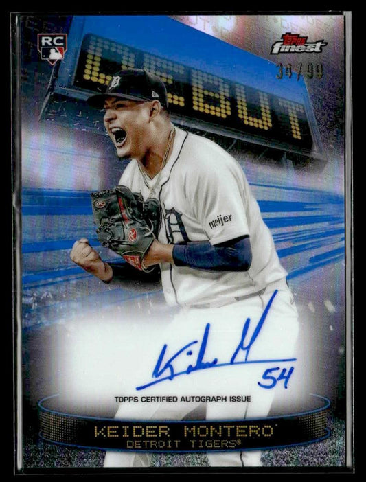 2025 Finest #DAV-KM Keider Montero Debut Autographs Blue #/99