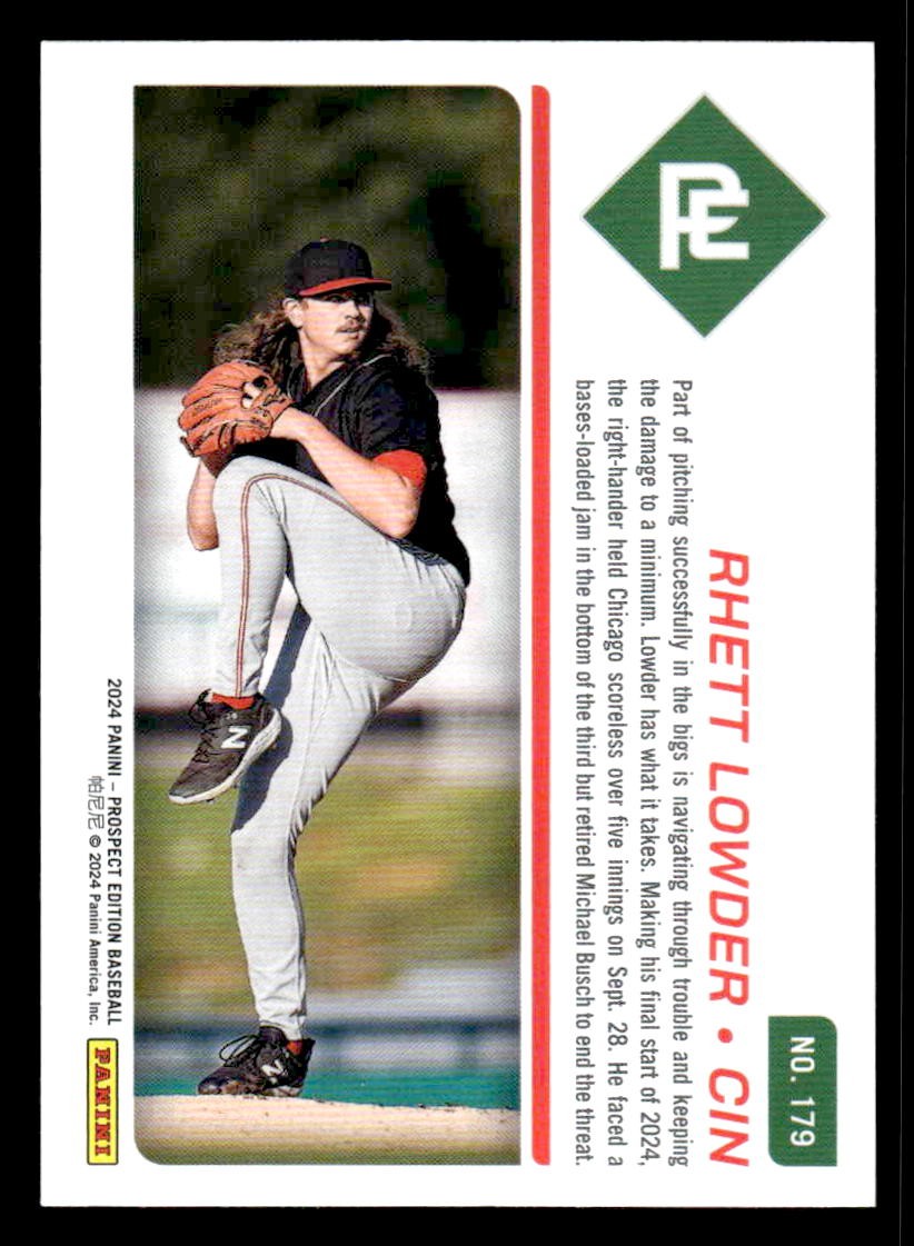 2024 Panini Prospect Edition #179 Rhett Lowder