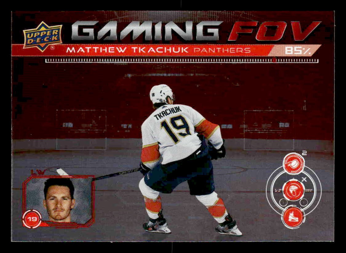 2024-25 Upper Deck #GFOV-9 Matthew Tkachuk Gaming FOV