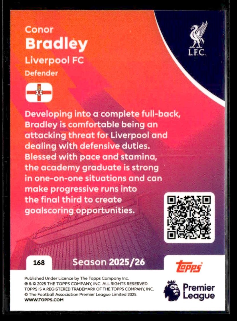 2025-26 Topps Premier League #168 Conor Bradley