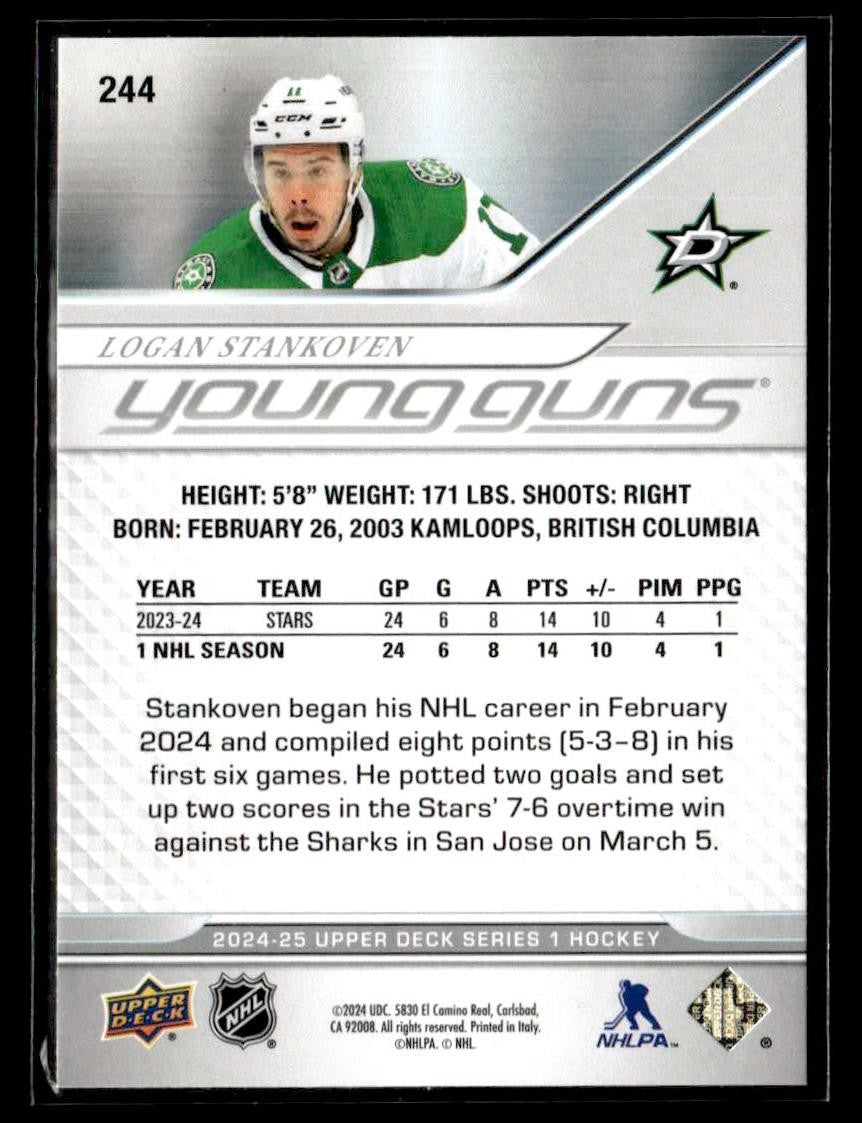 2024-25 Upper Deck #244 Logan Stankoven