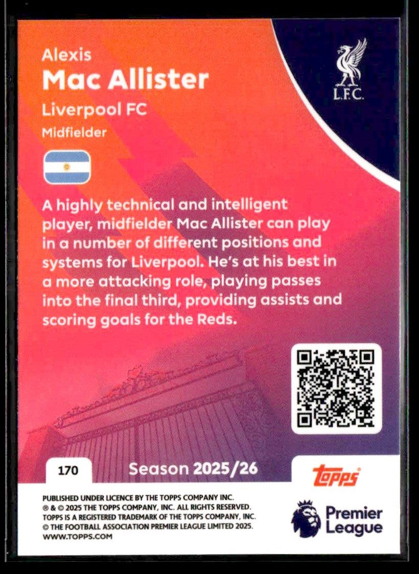 2025-26 Topps Premier League #170 Alexis Mac Allister