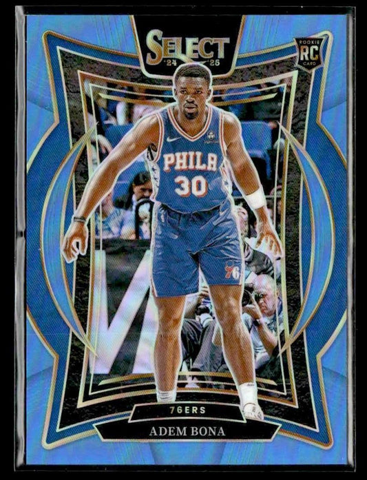 2024-25 Panini Select #97 Adem Bona Light Blue Prizm #/299