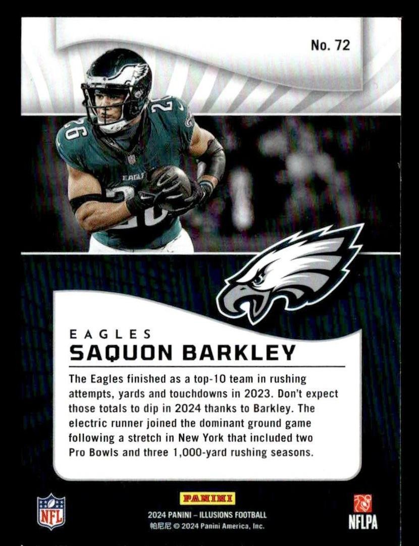 2024 Panini Illusions #72 Saquon Barkley Retail