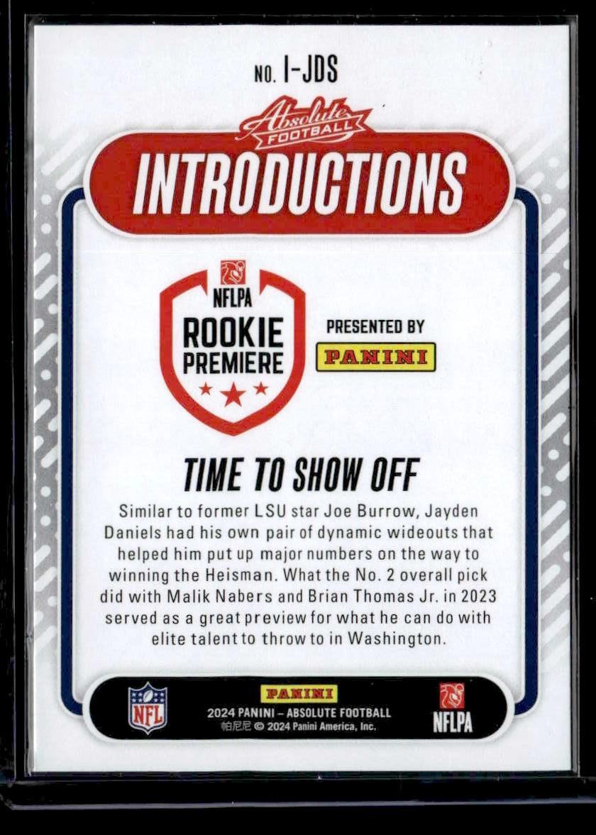 2024 Panini Absolute #I-JDS Jayden Daniels Introductions
