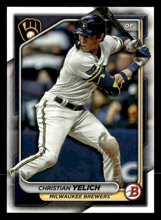 2024 Bowman #34 Christian Yelich