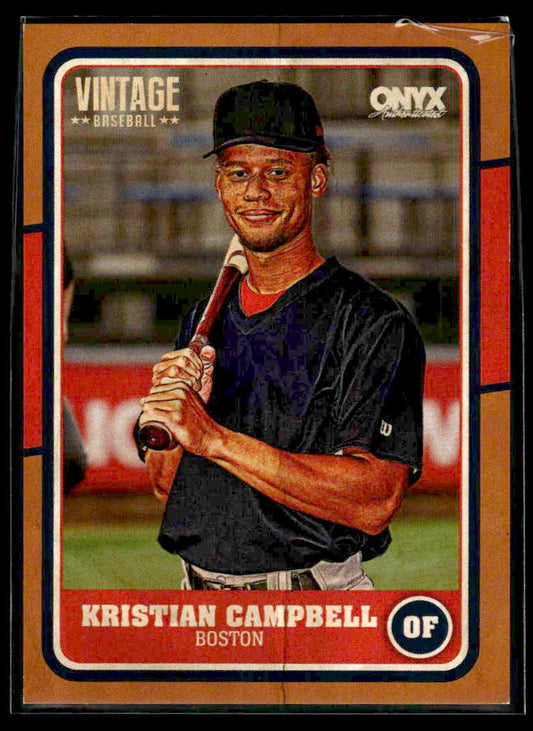 2025 Onyx Vintage #OVKRCA Kristian Campbell Orange Bordered #/50