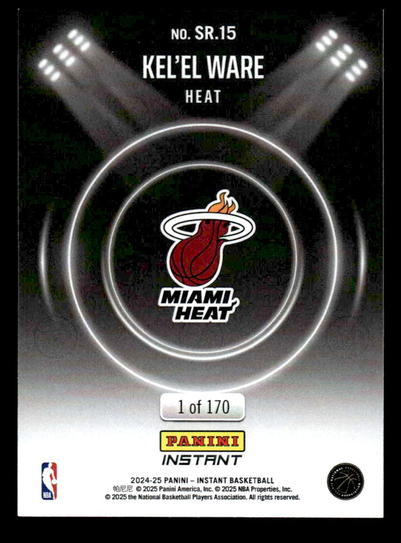 2024-25 Panini Instant NBA Spotlight Rookies #SR.15 Kel'el Ware