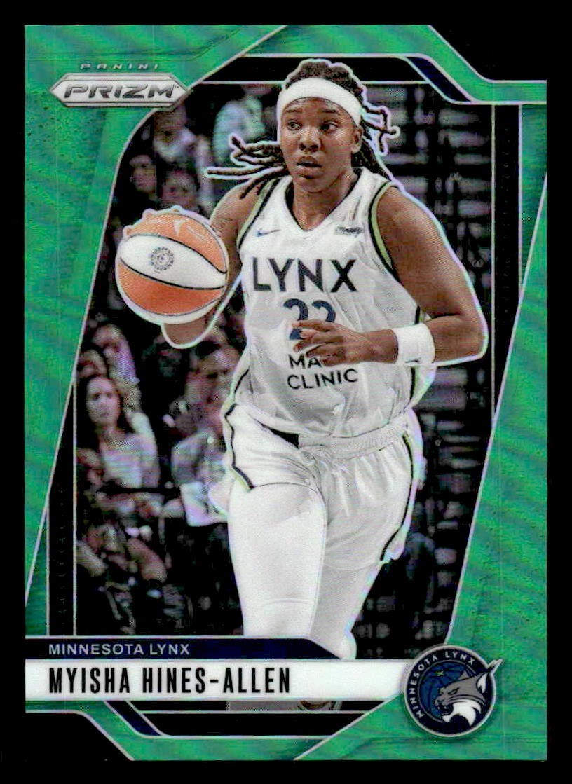 2024 Panini Prizm WNBA #20 Myisha Hines-Allen Green Prizms