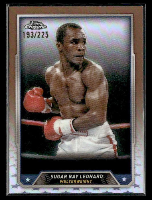 2024 Topps Chrome #29 Sugar Ray Leonard Bronze Refractor #193/225