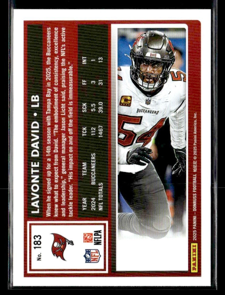 2025 Donruss #183 Lavonte David