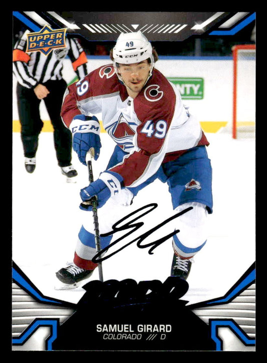 2022-23 Upper Deck MVP #49 Samuel Girard Blue Script