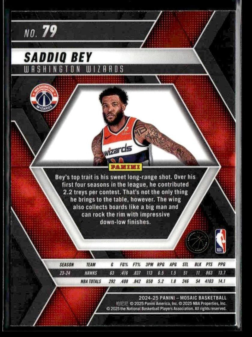 2024-25 Panini Mosaic #79 Saddiq Bey