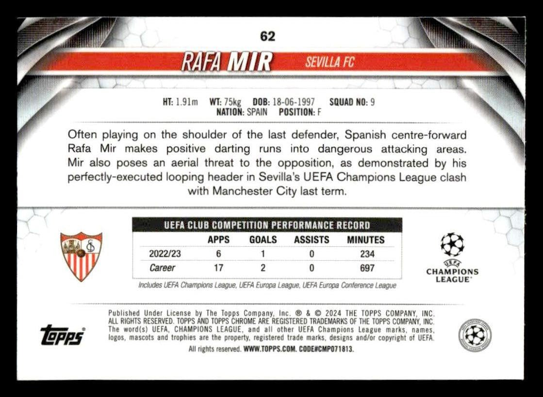 2023-24 Topps Chrome UEFA Club Competitions #62 Rafa Mir