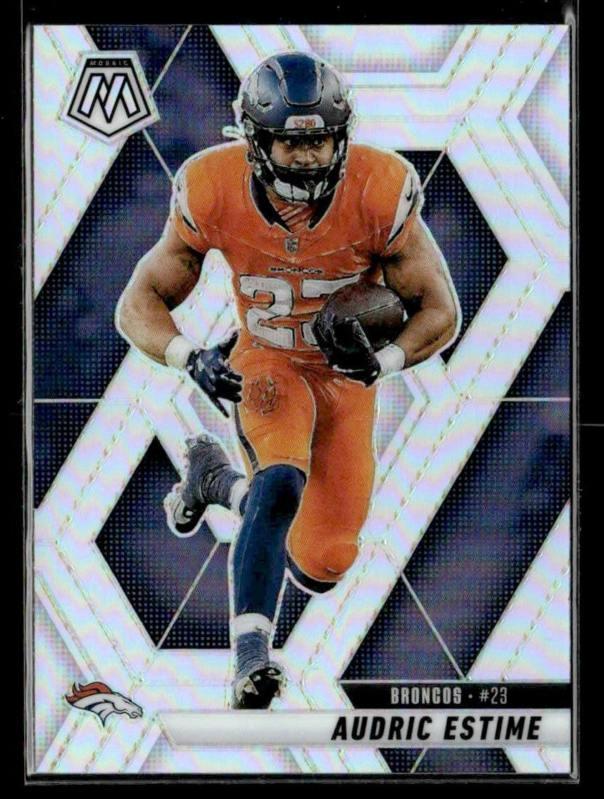 2025 Panini Mosaic #208 Audric Estime Silver