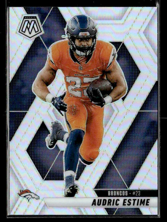 2025 Panini Mosaic #208 Audric Estime Silver