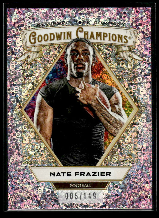 2025 Upper Deck Goodwin Champions #62 Nate Frazier Pink Confetti