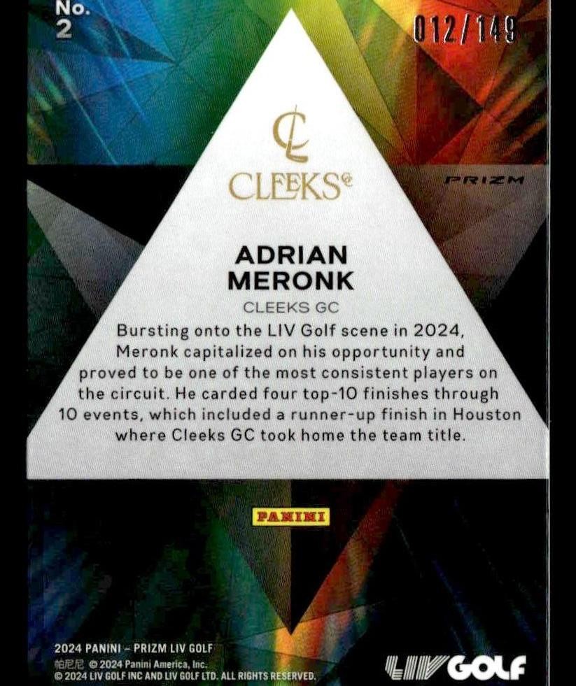 2024 Panini Prizm LIV Prizmatic - Red #2 Adrian Meronk #/149