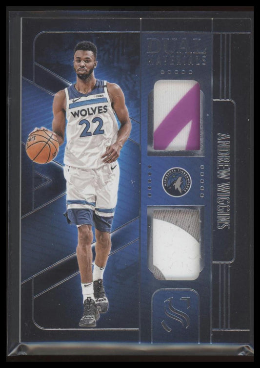 2024-25 Panini Silhouette #DMA-WIG Andrew Wiggins Dual Materials - Game Worn!