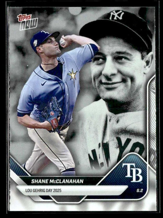 2025 Topps Now Lou Gehrig Day: Presented by Sarah Langs #LGD-SM Shane McClanahan