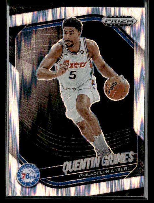 2024-25 Panini Prizm Black #63 Quentin Grimes Skewed Prizm #117/249
