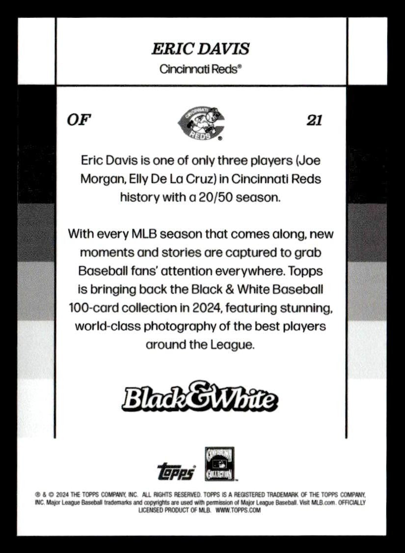 2024 Topps Black & White #21 Eric Davis