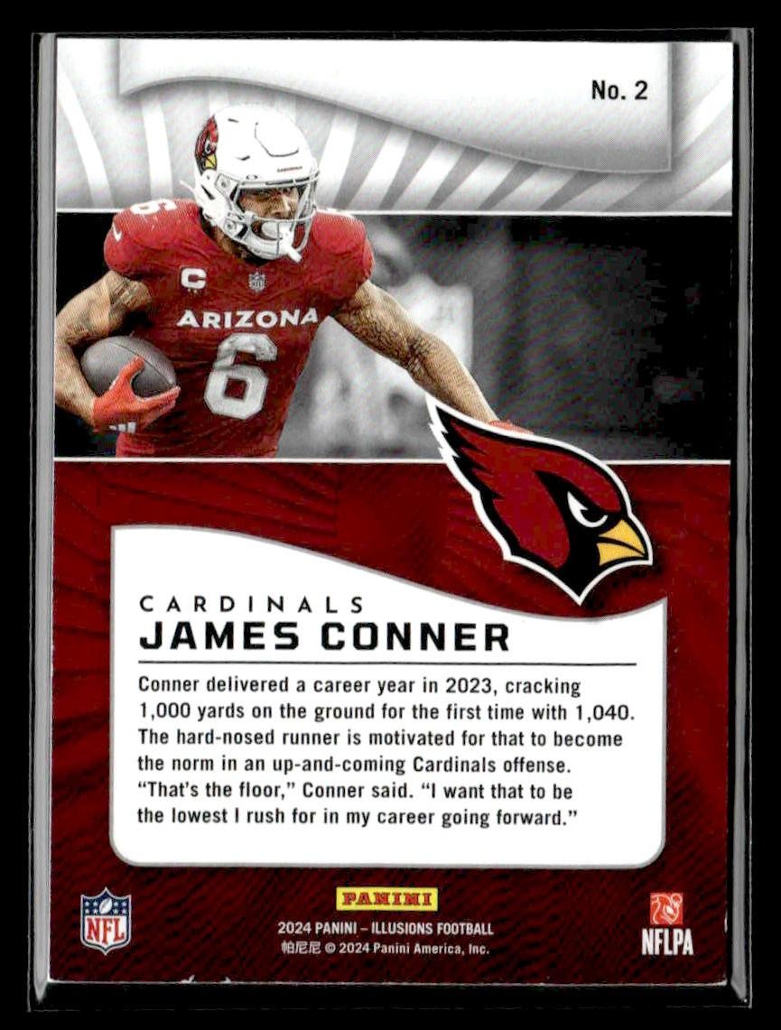 2024 Panini Illusions #2 James Conner Cubic Trophy Collection #/399