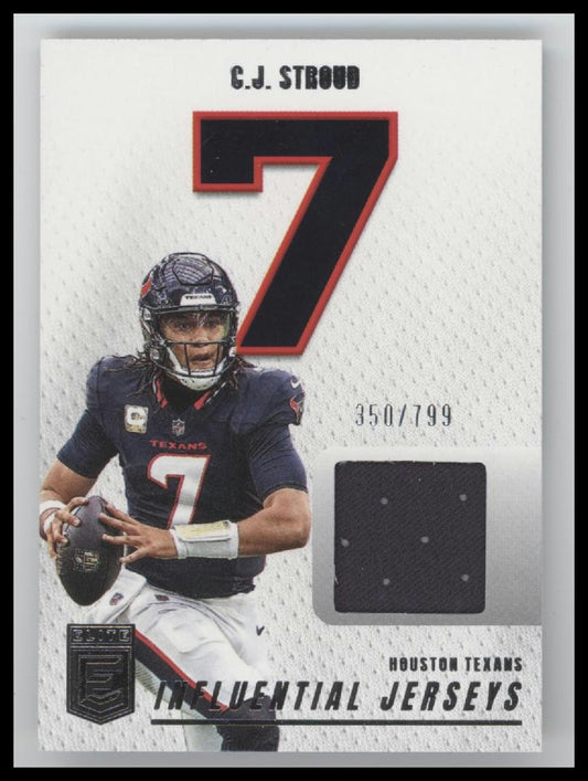 2025 Donruss Elite #IJ-CJS C.J. Stroud Influential Jerseys #/799