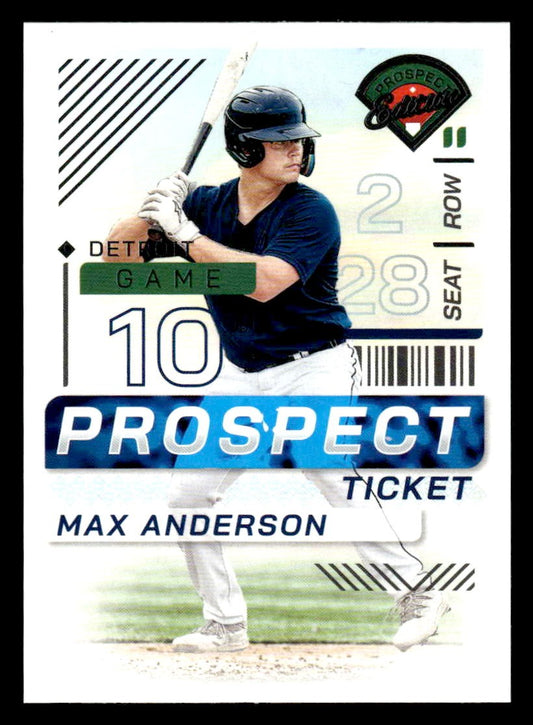2024 Panini Prospect Edition #49 Max Anderson