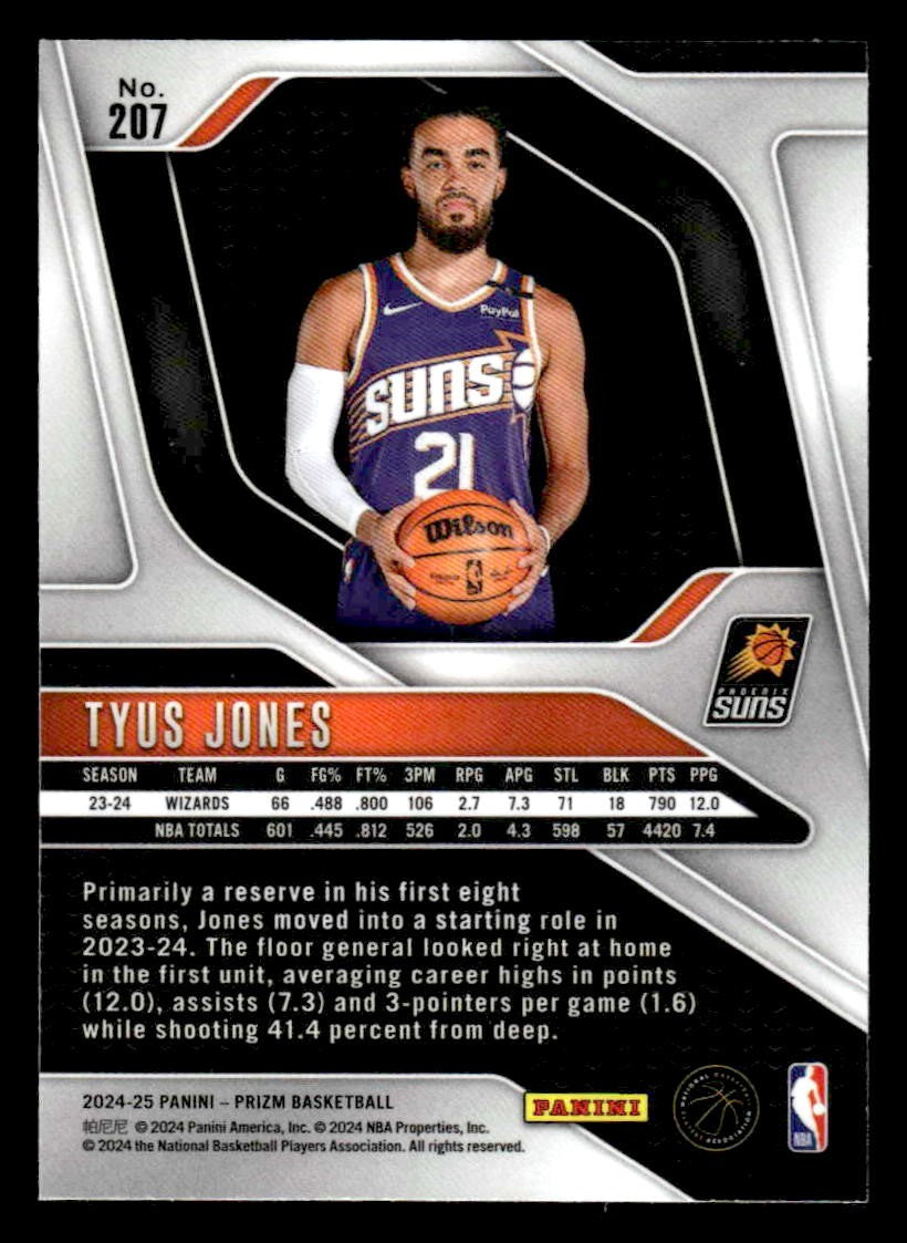 2024-25 Panini Prizm #207 Tyus Jones