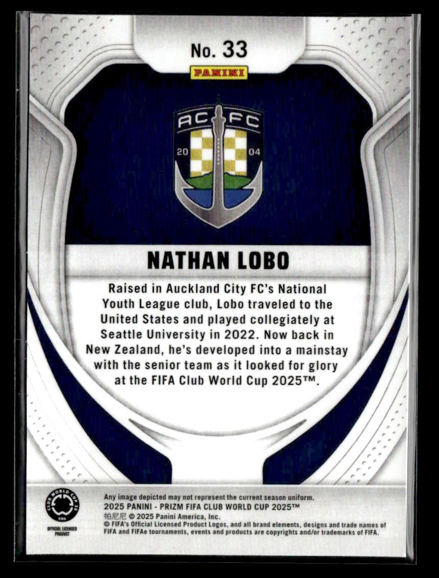 2025 Panini Prizm FIFA Club World Cup #33 Nathan Lobo