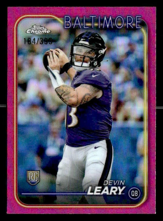 2024 Topps Chrome #248 Devin Leary Magenta Refractor #/399