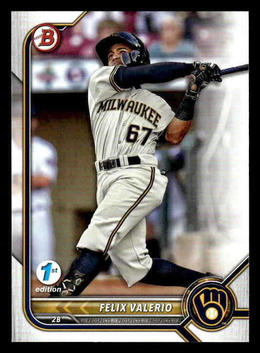 2022 Bowman Draft 1st Edition #BD-66 Felix Valerio