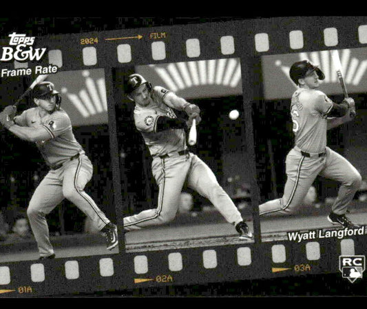 2024 Topps Black & White #FR6 Wyatt Langford Frame Rate