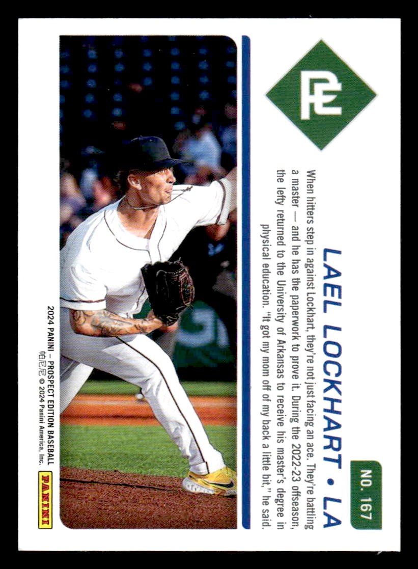 2024 Panini Prospect Edition #167 Lael Lockhart Red Holo #/199