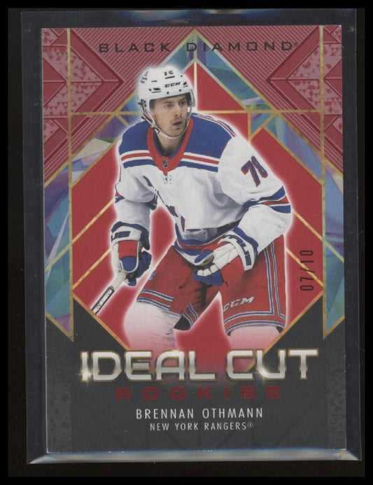 2024-25 UD Black Diamond #ICR-BO Brennan Othmann Ideal Cut Rookies Red #07/10