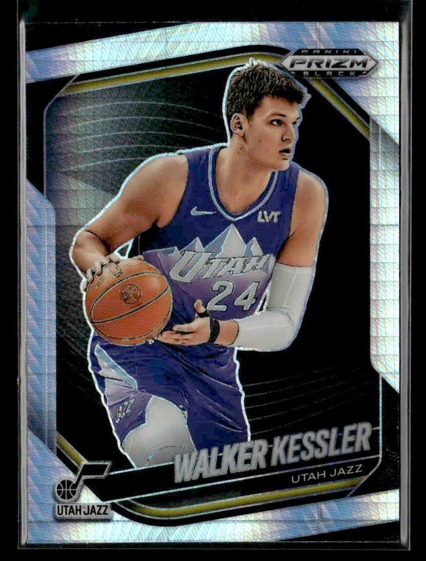 2024-25 Panini Prizm Black #98 Walker Kessler Silver Prizm