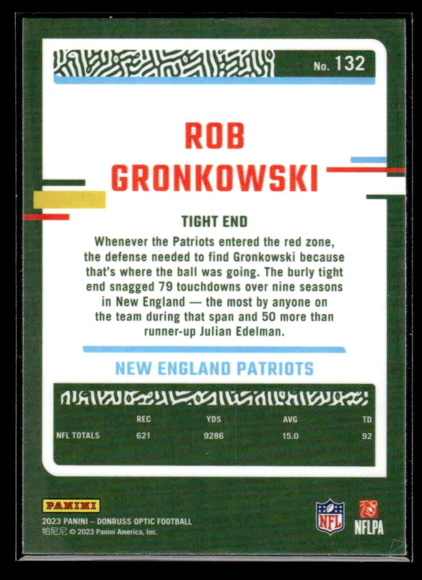 2023 Donruss Optic #132 Rob Gronkowski